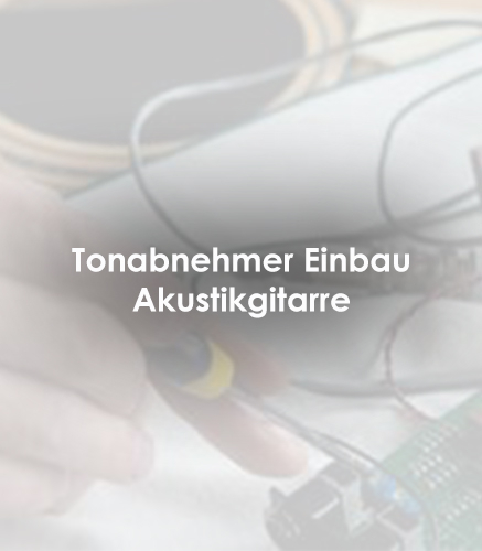 Tonabnehmer Einbau Akustikgitarre