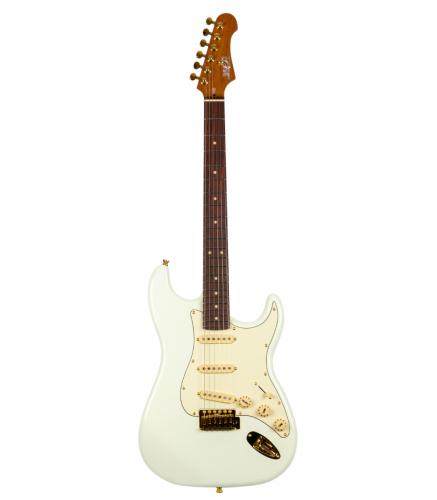 Jet Guitars JS-380 OW G Olympic White Gold