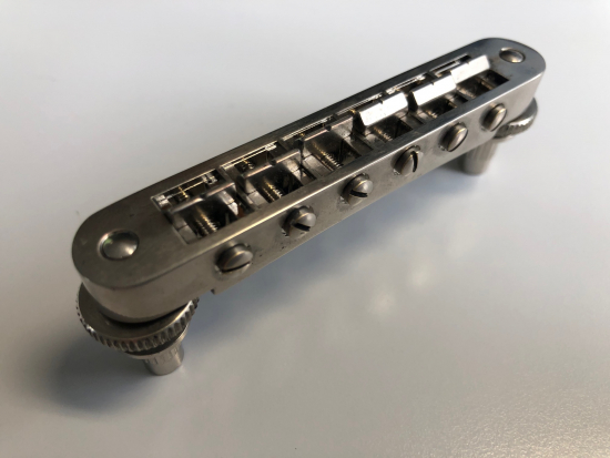 Maybach Tune-o-matic Bridge incl. Nashville Adapter Nickel Aged