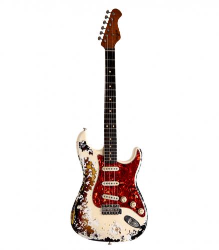 Maybach Stradovari S61 Masterbuilt Vintage White over Sunburst Heavy Relic