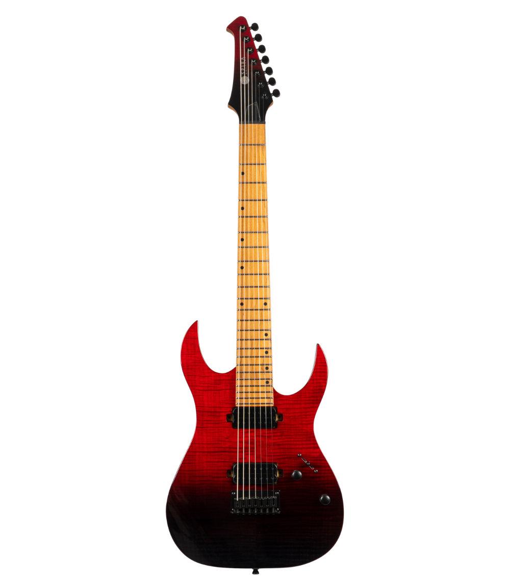SPIRA Guitars S-457 TRD Transparent Red