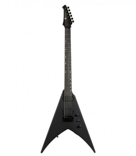 SPIRA Guitars V-400 MBK Satin Black 