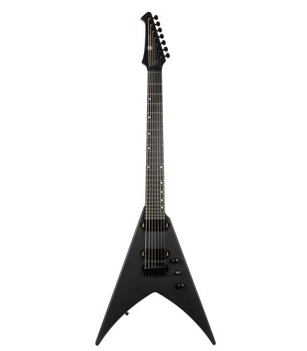 SPIRA Guitars V-407 MBK Satin Black