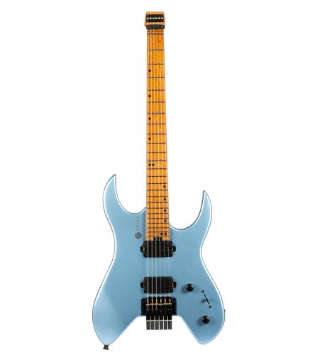 SPIRA Guitars S-400 Headless MPB Satin Blue