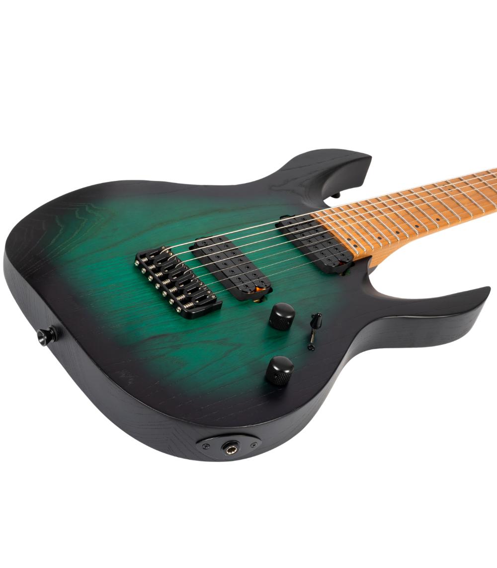 SPIRA Guitars S-607 AGR Stained Green