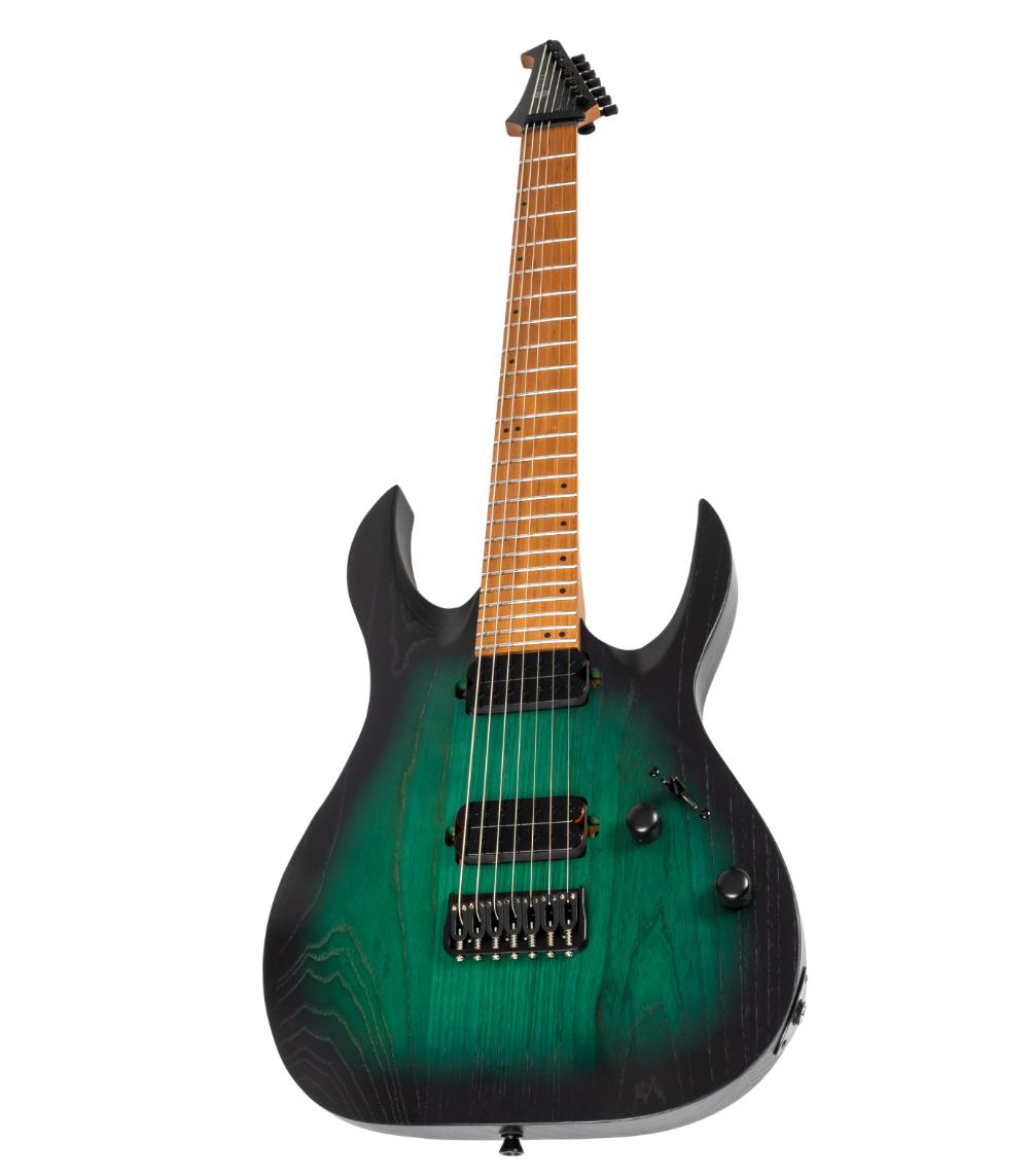 SPIRA Guitars S-607 AGR Stained Green