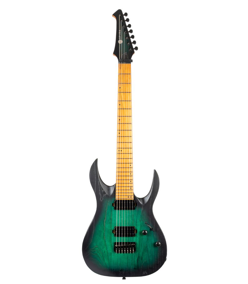 SPIRA Guitars S-607 AGR Stained Green