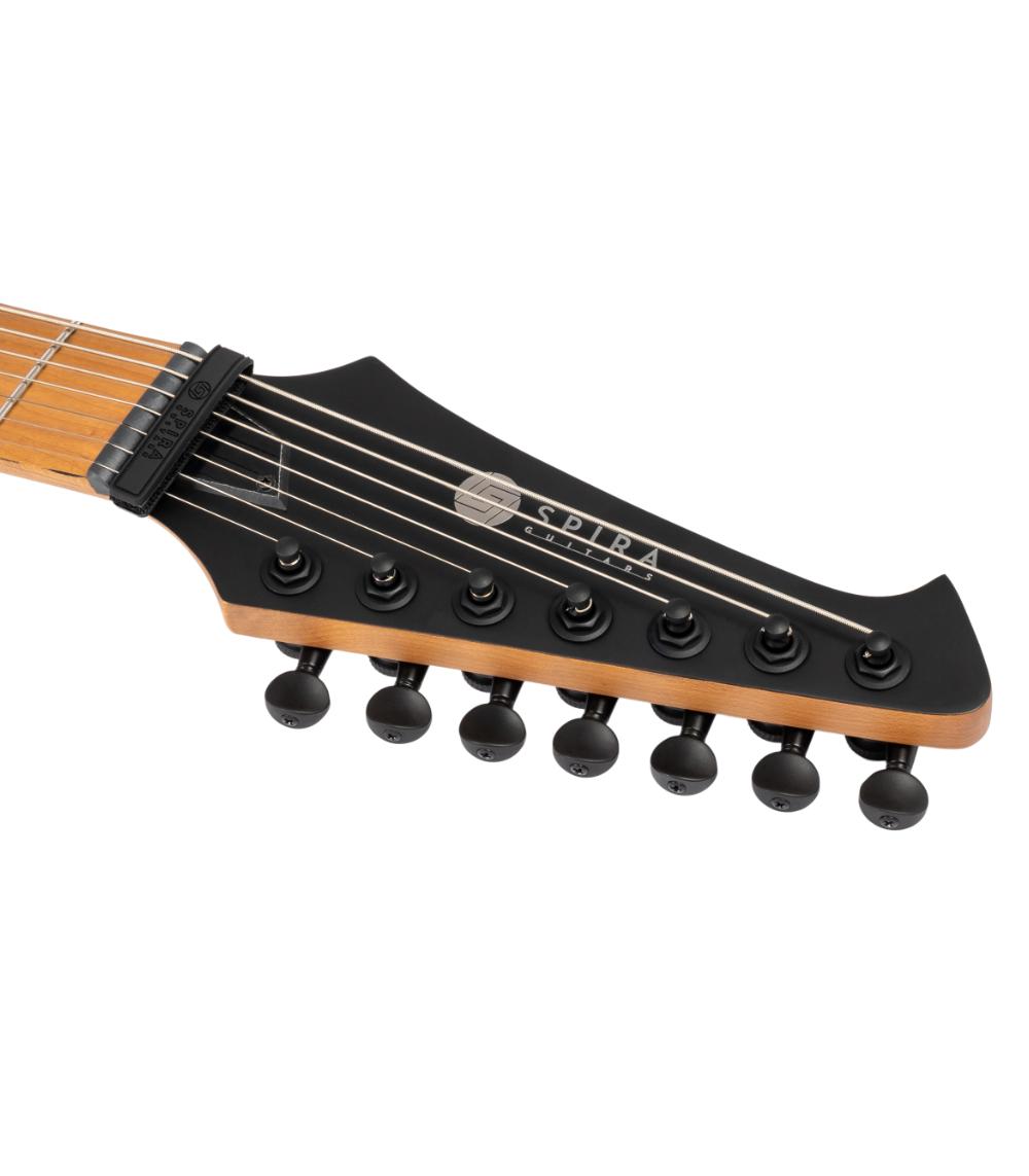 SPIRA Guitars S-607 ABK Stained Black