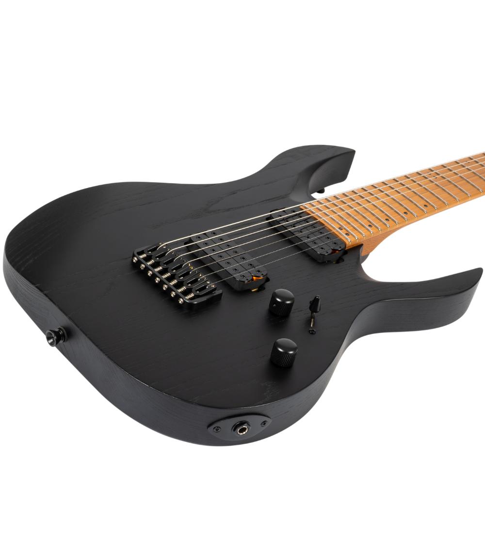 SPIRA Guitars S-607 ABK Stained Black