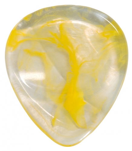 Stanford Guitar Pick Melted Brain Yellow Resin