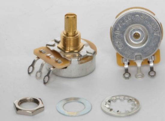 CTS-D-A250K-SK CTS 250K Dimple Vintage Audio Taper Poti